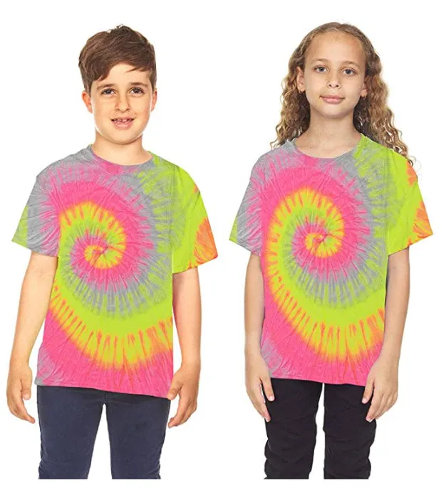 Krazy Tees Tie Dye T-Shirt - Teen Unisex Tie Dye T-Shirts