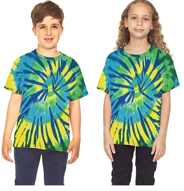 Krazy Tees Tie Dye T-Shirt - Teen Unisex Tie Dye T-Shirts