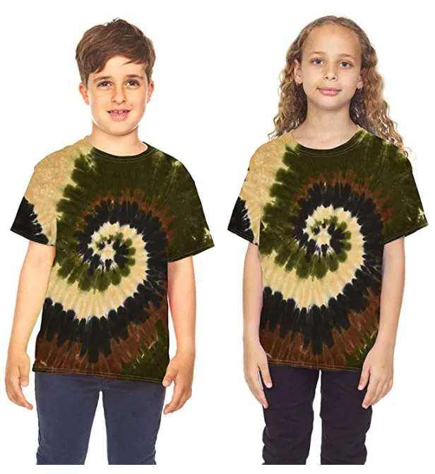Krazy Tees Tie Dye T-Shirt - Teen Unisex Tie Dye T-Shirts
