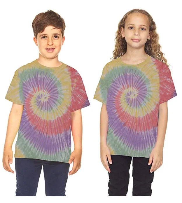 Krazy Tees Tie Dye T-Shirt - Teen Unisex Tie Dye T-Shirts