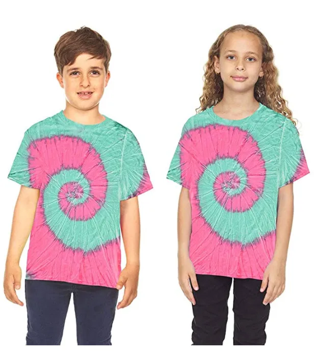 Krazy Tees Tie Dye T-Shirt - Teen Unisex Tie Dye T-Shirts