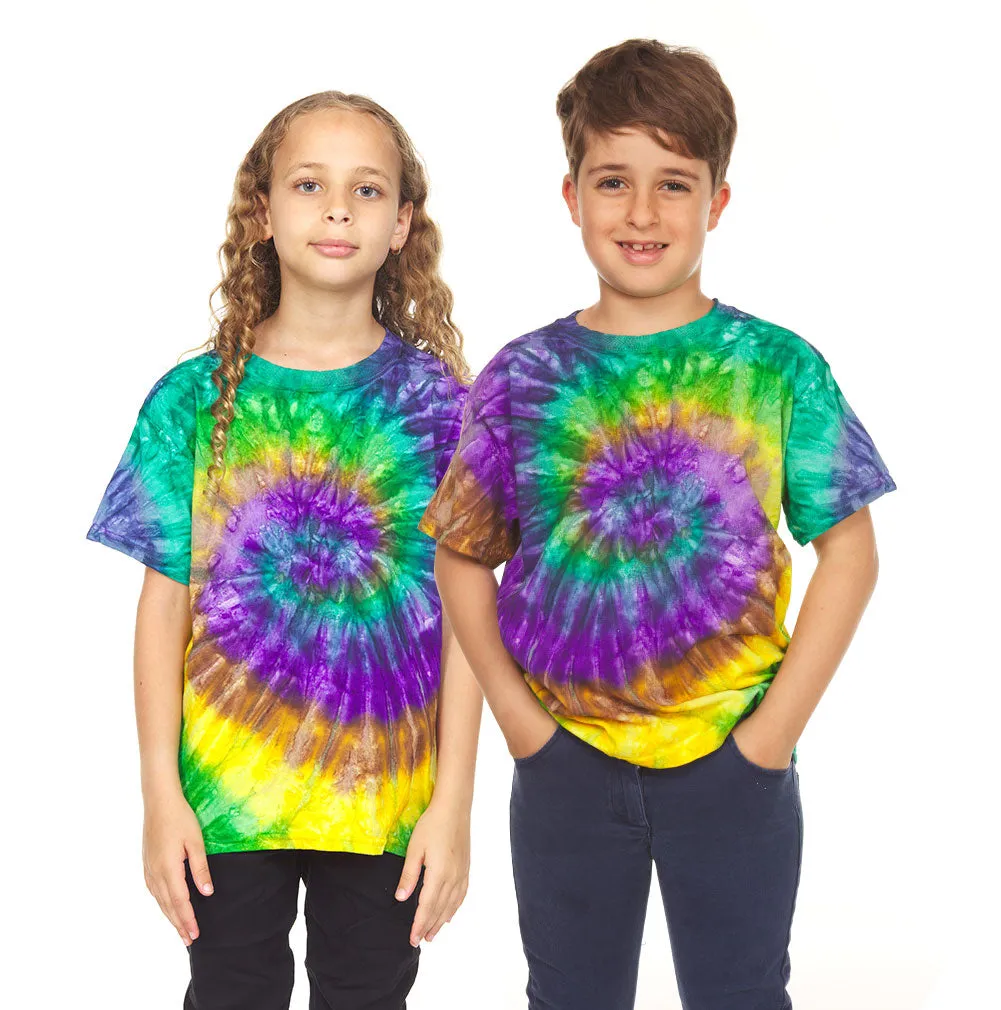 Krazy Tees Tie Dye T-Shirt - Teen Unisex Tie Dye T-Shirts