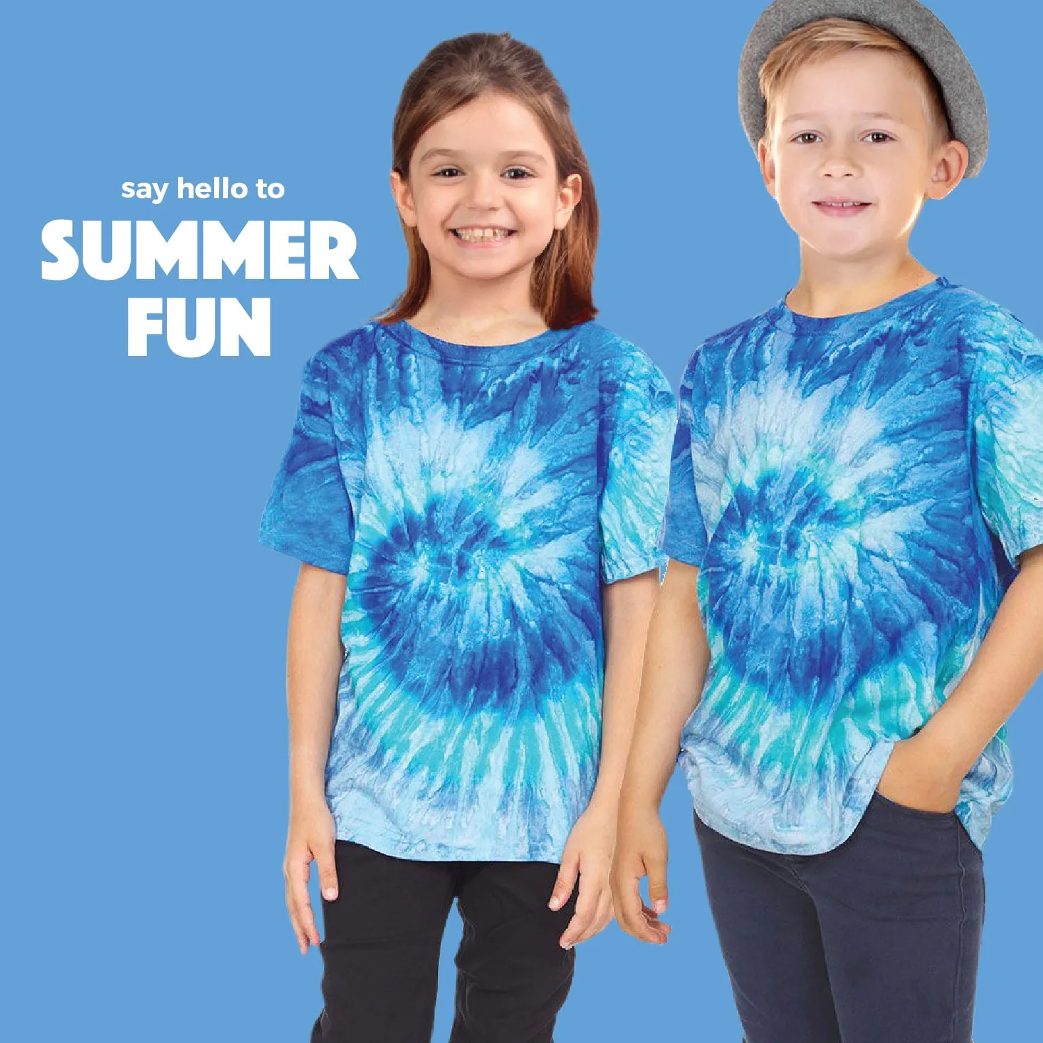 Krazy Tees Tie Dye T-Shirt - Teen Unisex Tie Dye T-Shirts