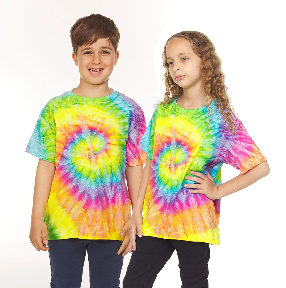 Krazy Tees Tie Dye T-Shirt - Teen Unisex Tie Dye T-Shirts