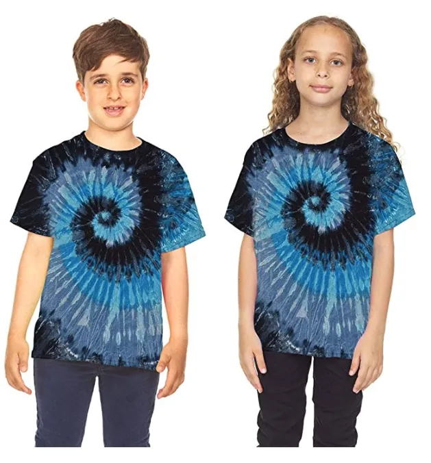 Krazy Tees Tie Dye T-Shirt - Teen Unisex Tie Dye T-Shirts