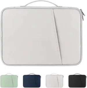 Laptop Sleeve Protective Sleeve Comaptible with MacBook Air/ 13-13.3 Notebook Multifuctional Briefcase Bag with Handle for Comfortable Travel (Gray)