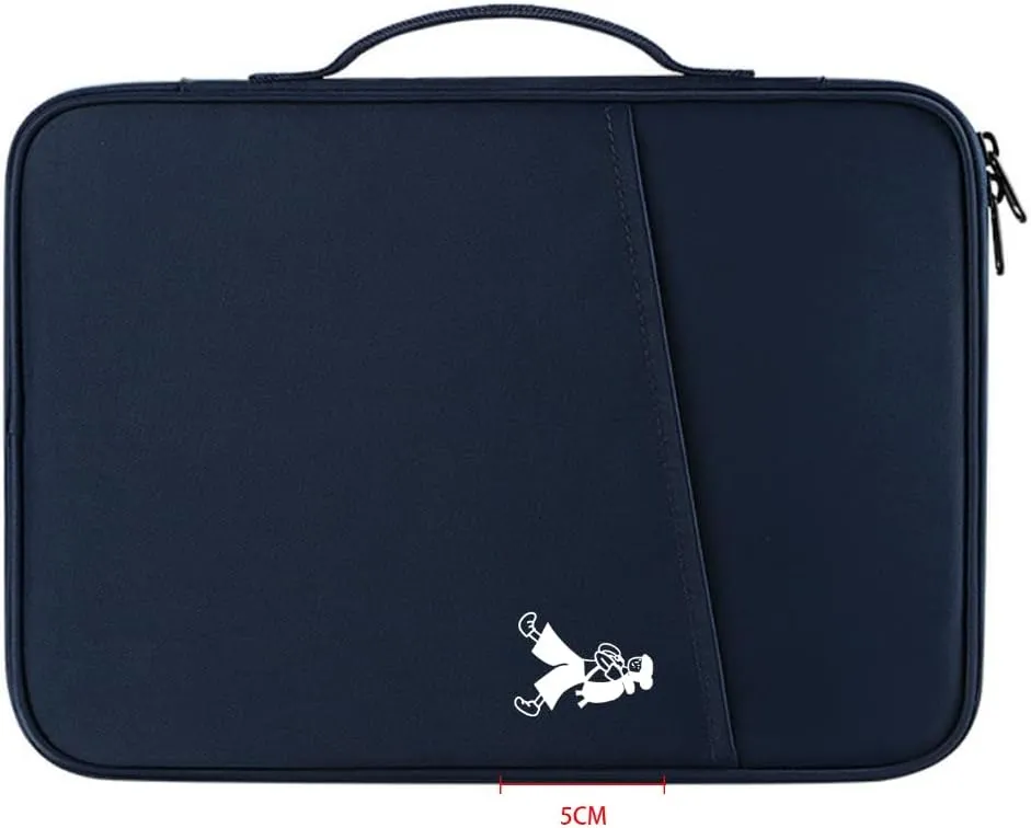 Laptop Sleeve Protective Sleeve Comaptible with MacBook Air/ 13-13.3 Notebook Multifuctional Briefcase Bag with Handle for Comfortable Travel (Navy Blue)
