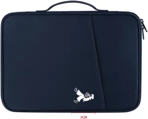 Laptop Sleeve Protective Sleeve Comaptible with MacBook Air/ 13-13.3 Notebook Multifuctional Briefcase Bag with Handle for Comfortable Travel (Navy Blue)