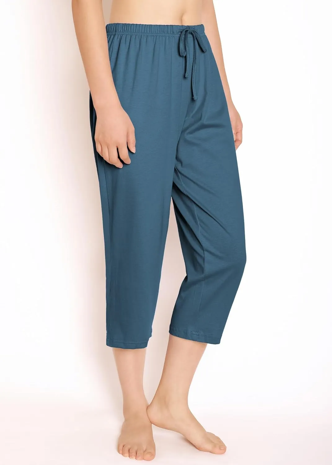 Latuza Women's Cotton Capri Pants Sleep Capris