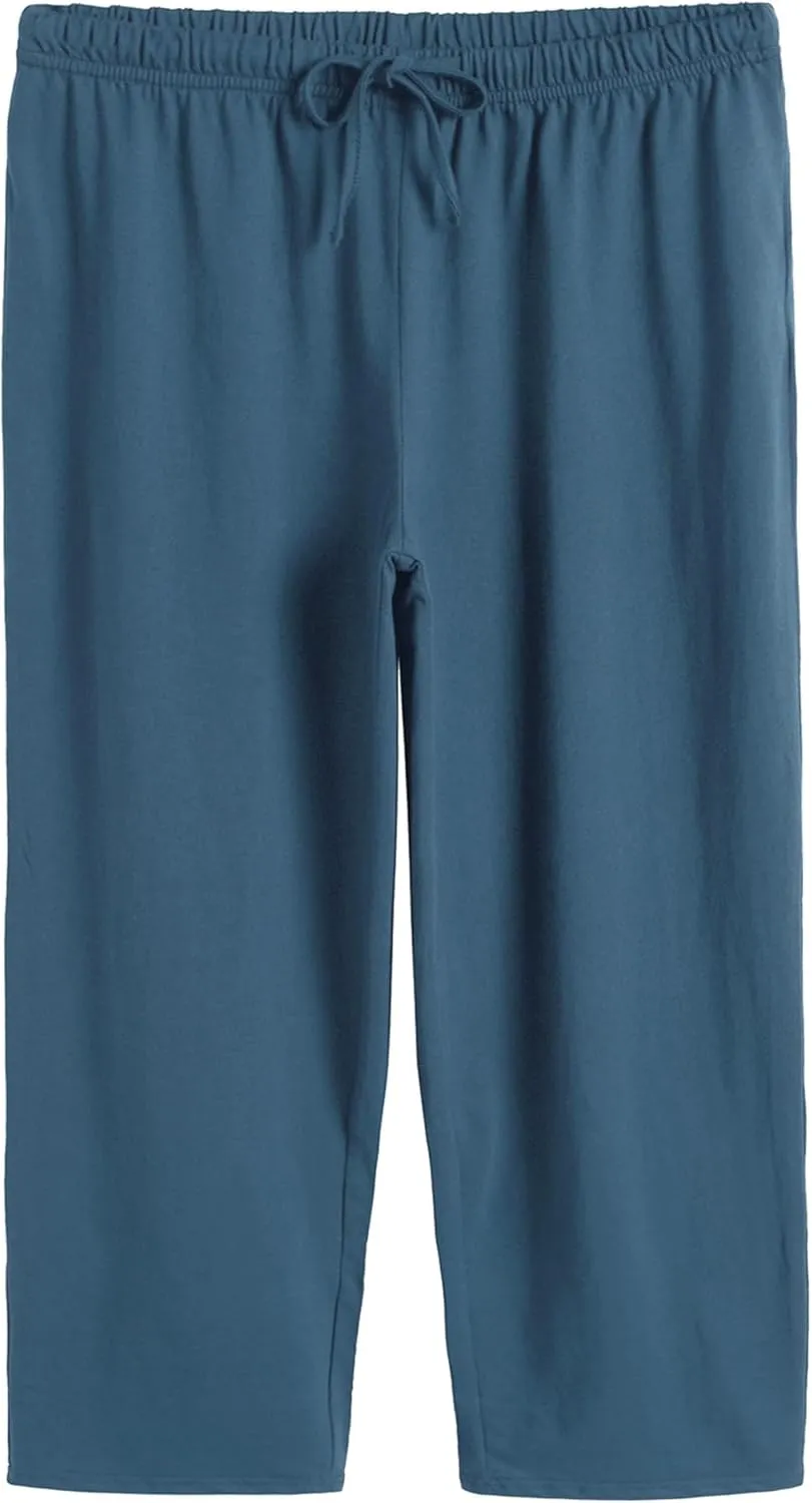 Latuza Women's Cotton Capri Pants Sleep Capris