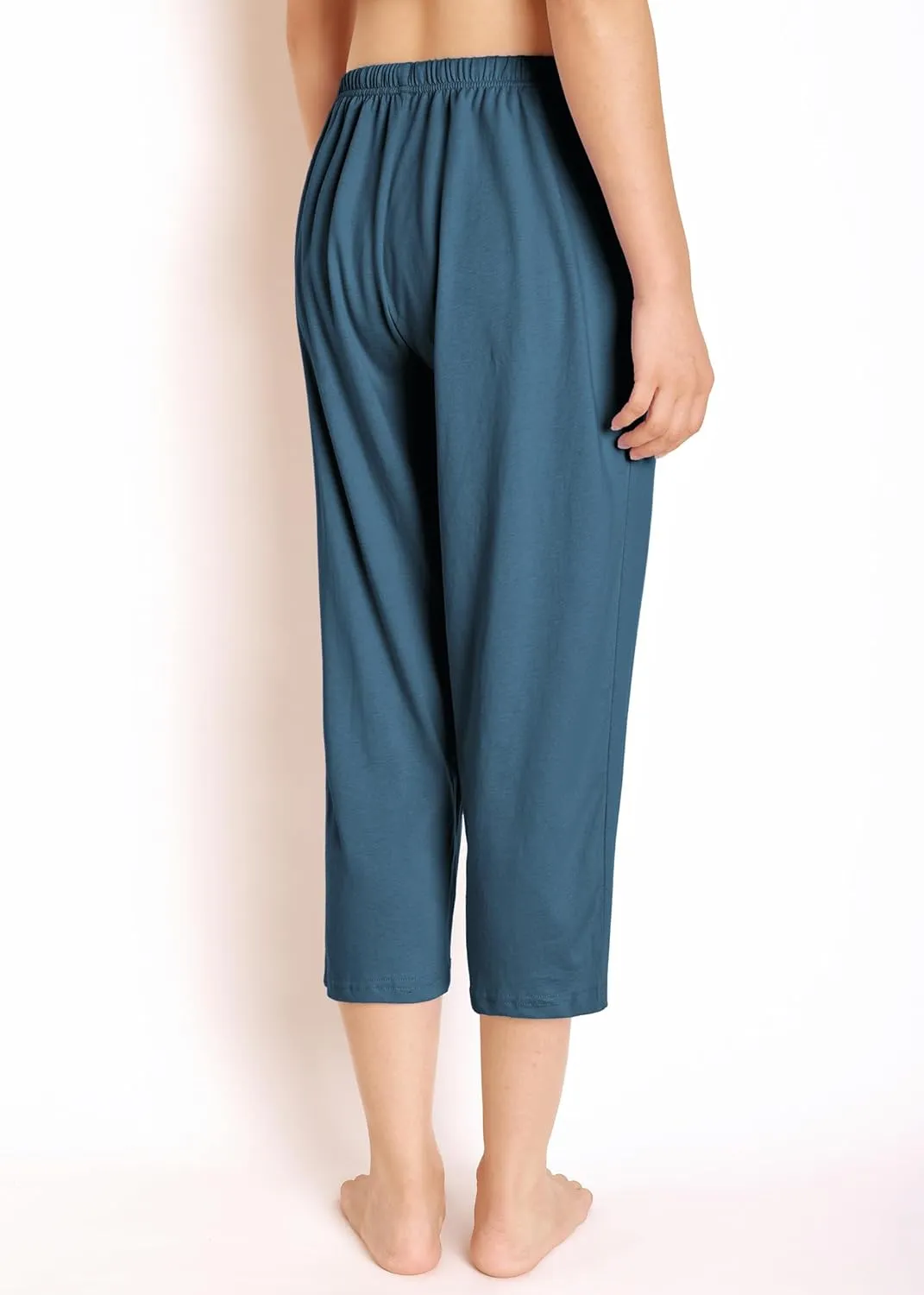 Latuza Women's Cotton Capri Pants Sleep Capris