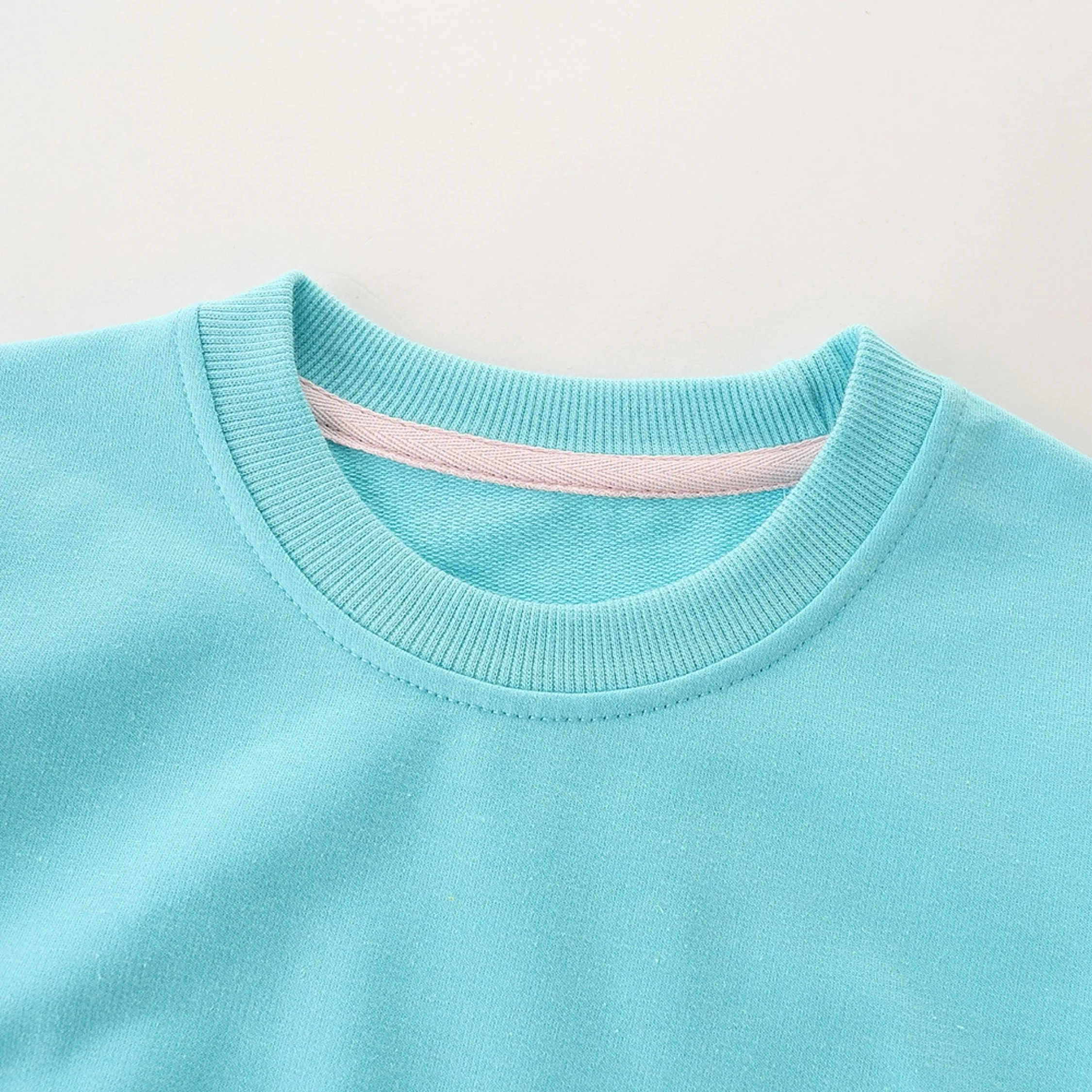 Little Unicorn Round Neck Sweat Shirt for Girls   (Teal)