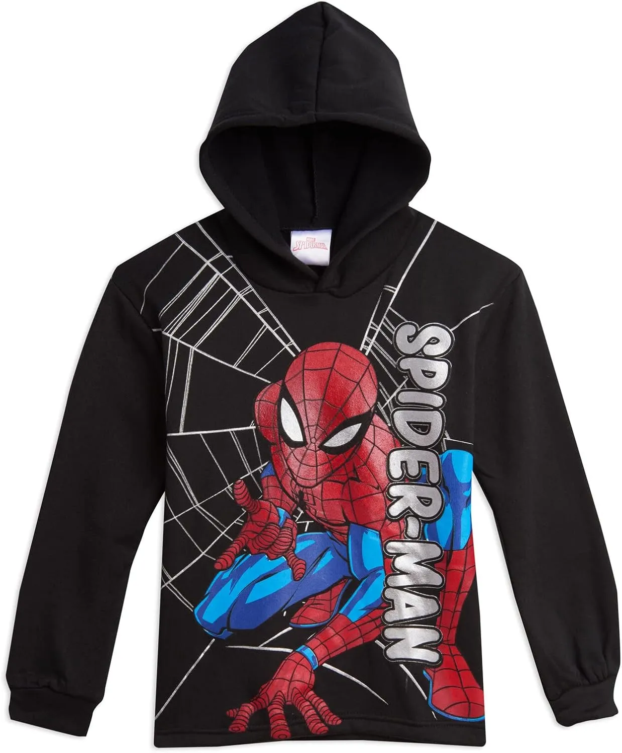 Marvel Avengers Spider-Man Fleece Pullover Hoodie and Jogger and Pants Outfit Set Toddler to Big Kid Sizes (2T - 18-20)