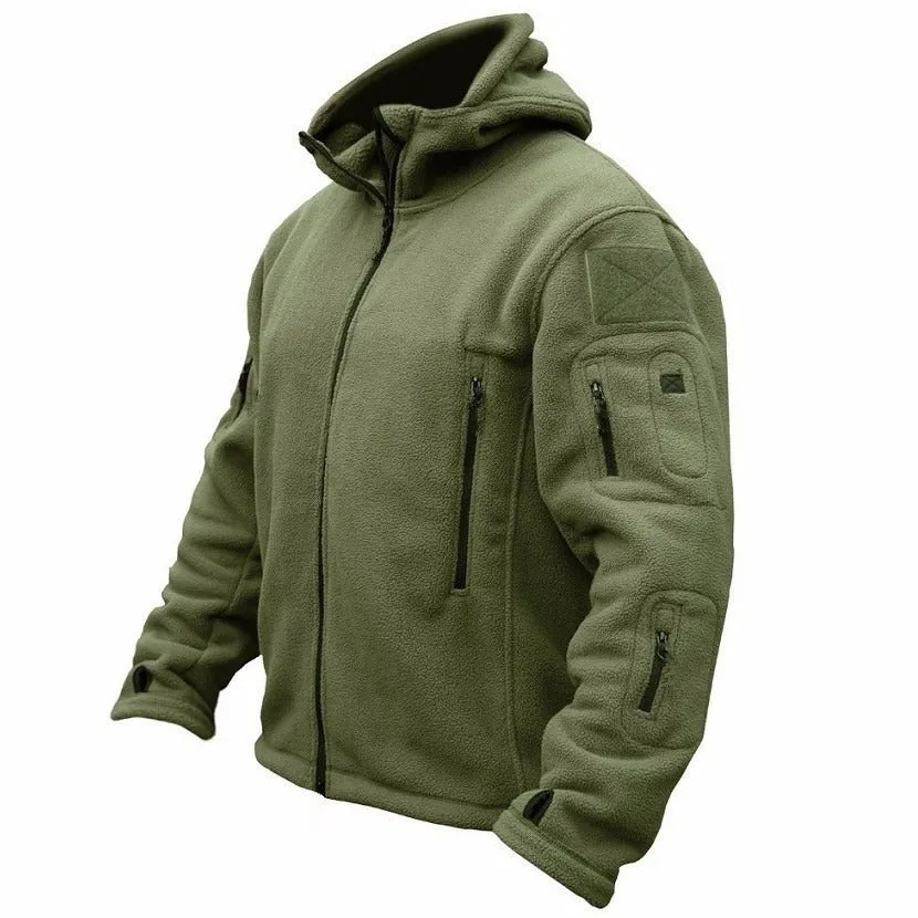 Men's Outdoor Warm Bladder Fleece Jacket Hoodie