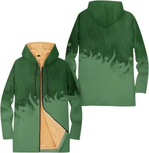 Mens Sherpa Hoodie Full-Zip Warm Heavyweight Hooded Thermal Fleece Thick Sweatshirt