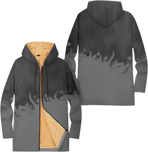 Mens Sherpa Hoodie Full-Zip Warm Heavyweight Hooded Thermal Fleece Thick Sweatshirt
