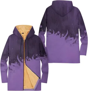 Mens Sherpa Hoodie Full-Zip Warm Heavyweight Hooded Thermal Fleece Thick Sweatshirt