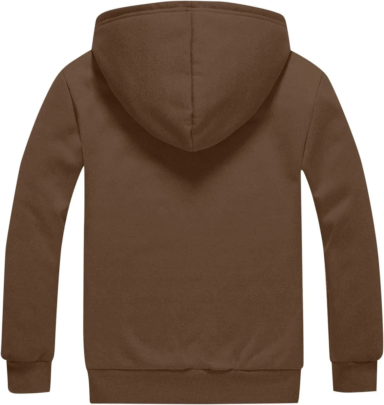 Mens Sherpa Hoodie Zip Up Heavyweight Warm Sweatshirt Winter Thermal Fleece Hooded