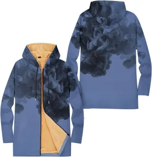 Mens Sherpa Lined Hoodie Zip Up Heavyweight Warm Sweatshirt Winter Thick Fleece Hoodies