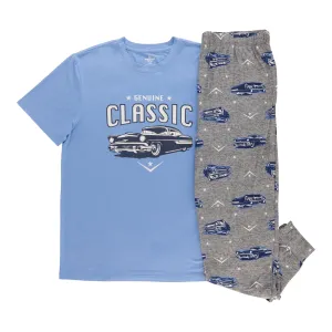 Mountain Ridge Men's Crew Neck Jogger PJ Set, 2-Piece