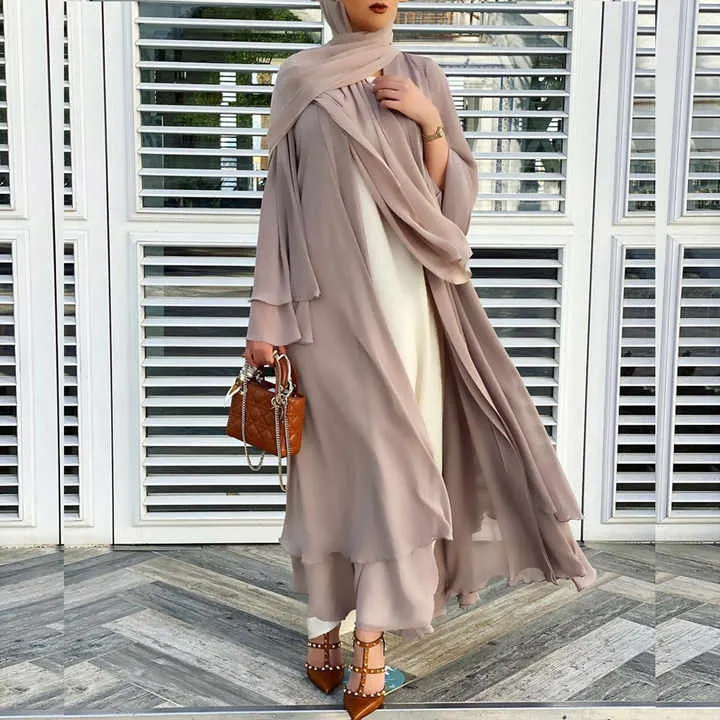 Muslim Robe Dresses Open Modest Dubai-فساتين رداء إسلامي