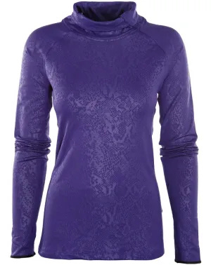 Nike Pro Warm Embossed Heights Vixen Raglan Zip Shirt  Womens Style : 685262