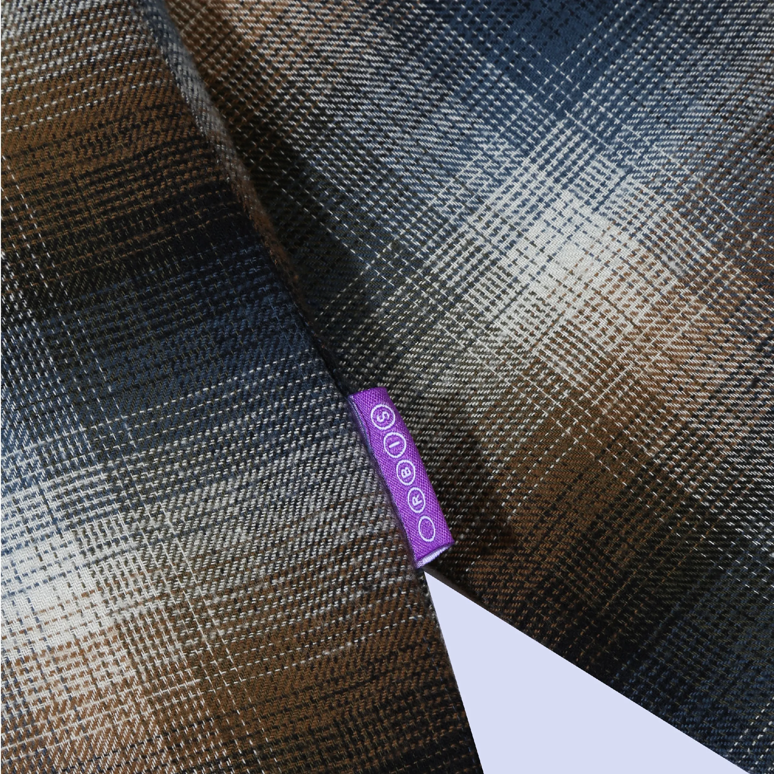 Orbis Zip Shirt Plaid - Blue/Brown