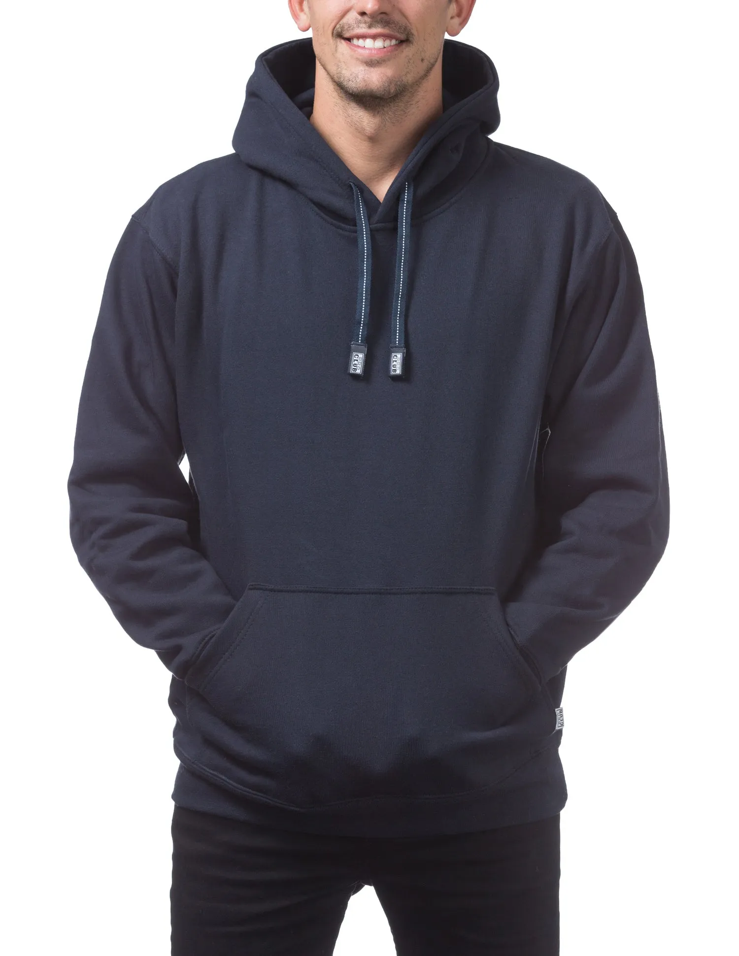 Pro Club Heavyweight Fleece Pull Over Hoodie Sweater - Navy