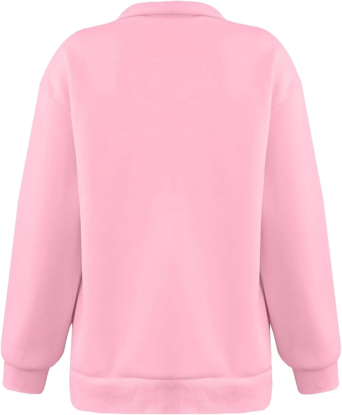 slqdgmryz Womens Quarter Zip Pullover Fleece Preppy Oversized Sweatshirt Drop Shoulder Half Zip Plain Cute Sweatshirts