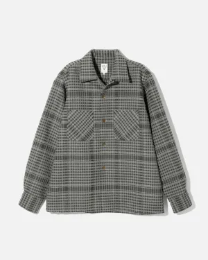 South2 West8 One-Up Shirt - AC/W/PE/N Plaid JQ. - Grey