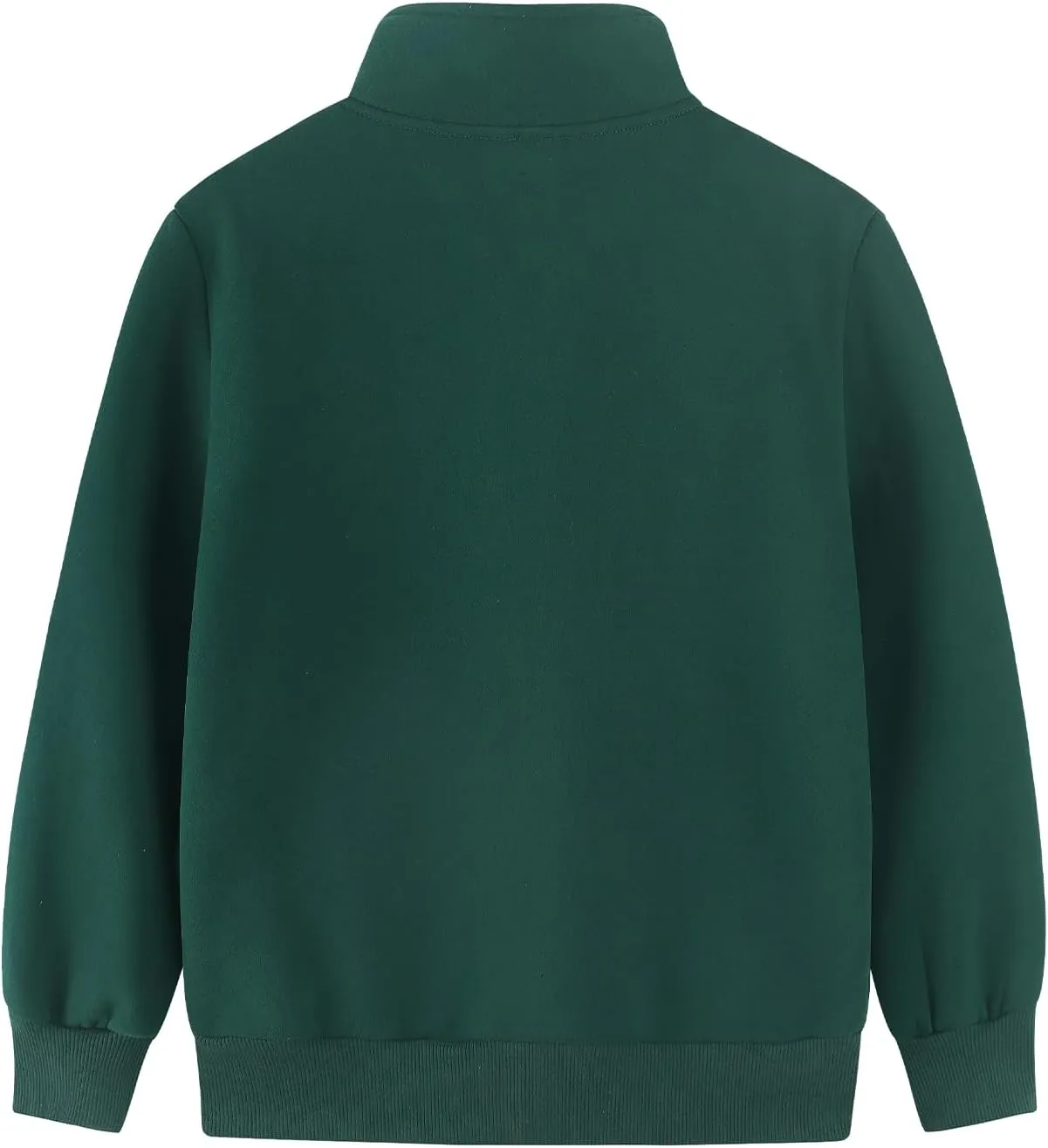 Spring&Gege Boys Full Zip Fleece Hoodless Hoodies Mock Neck Sweatshirts Kids Zip Up Jackets