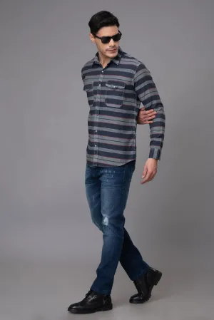 Striped Indigo Shirts