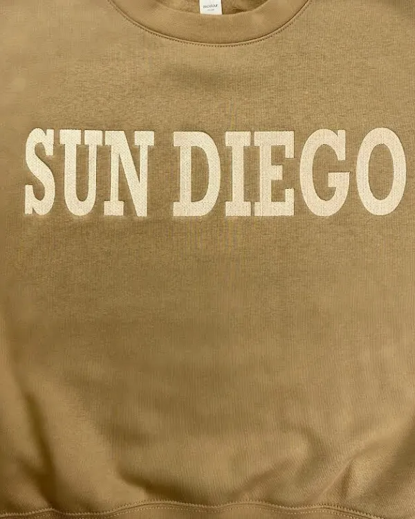 Sun Diego Fleece Embroidered - Sand