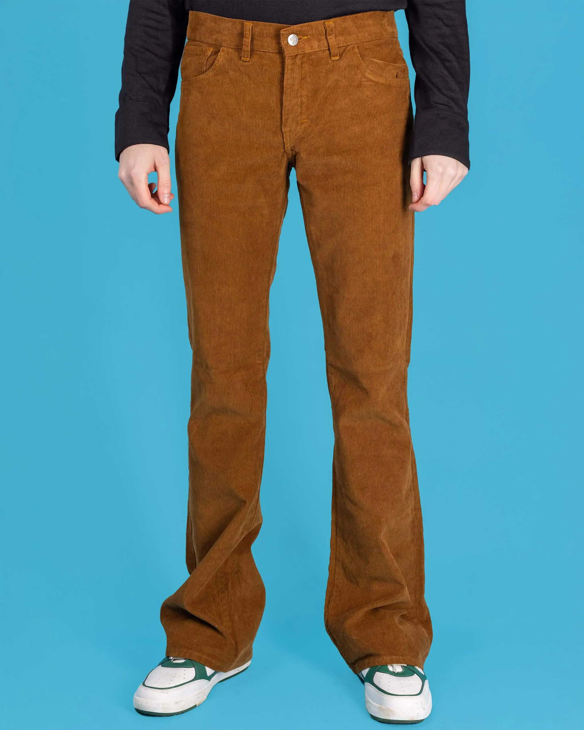 Tan Corduroy Bootcut Flares