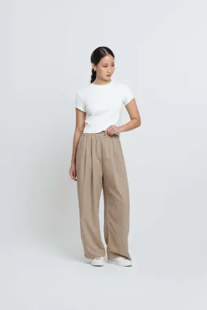 Taupe Bamboo Cozy Long Pants