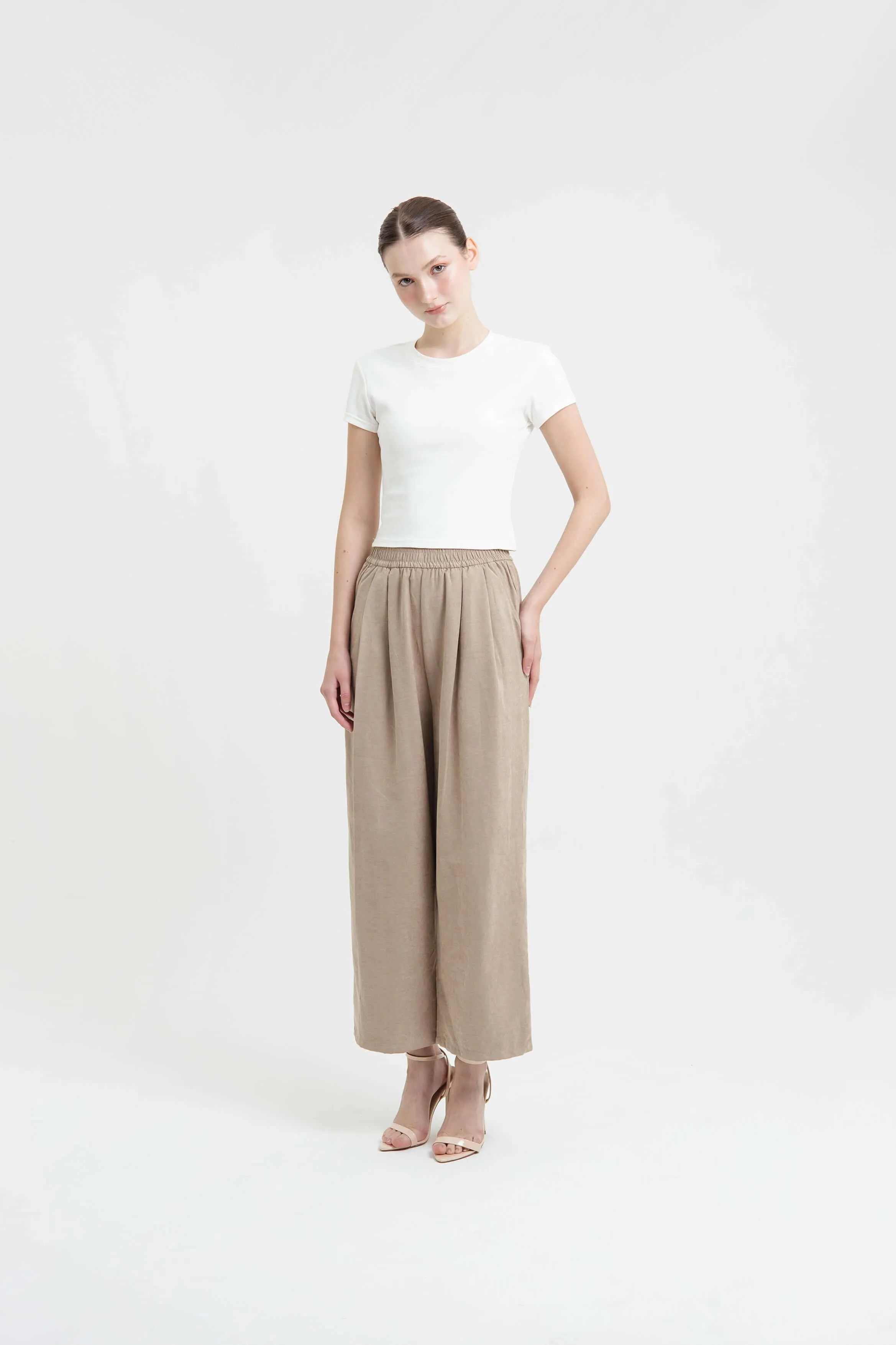 Taupe Bamboo Cozy Long Pants