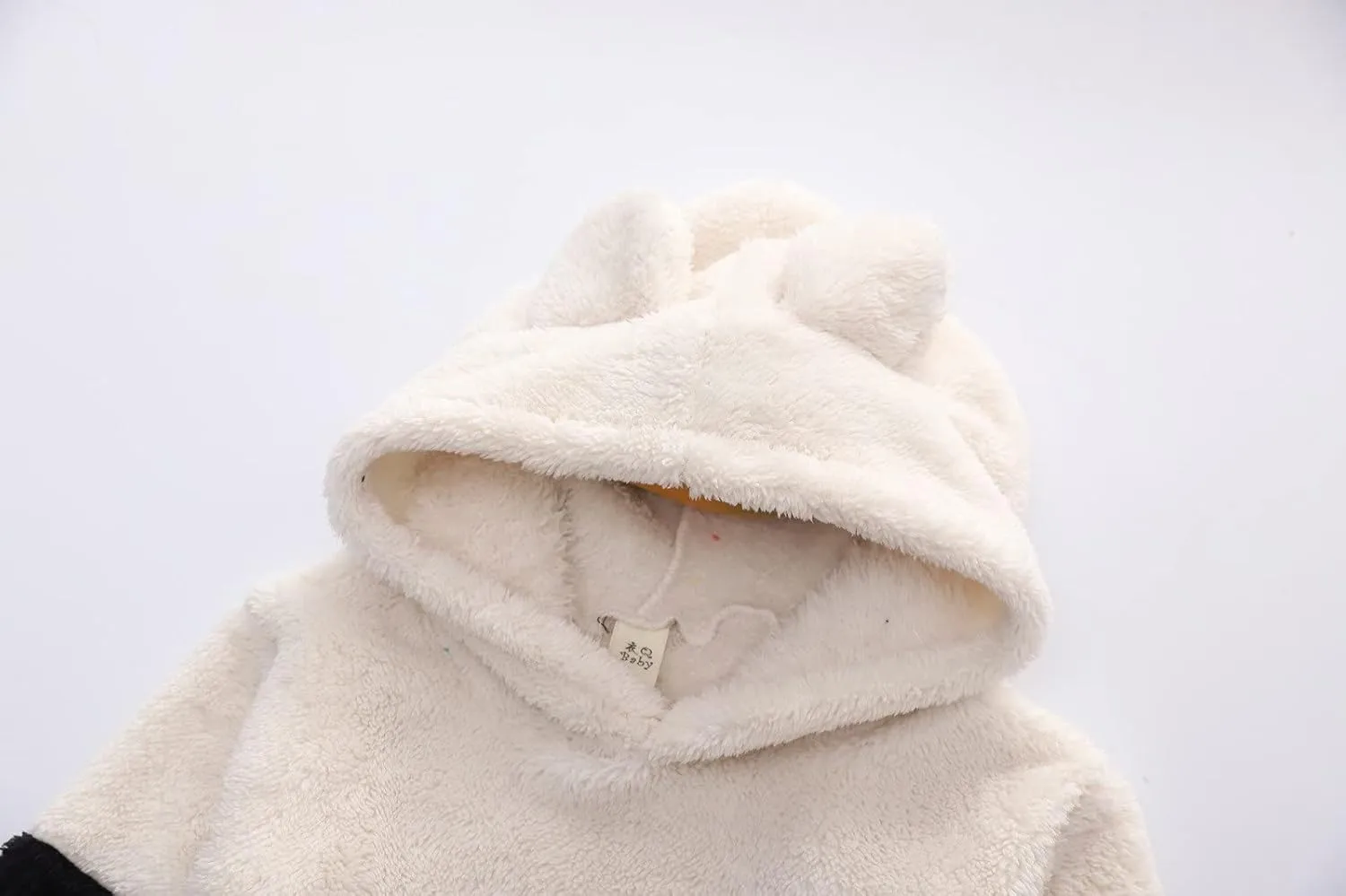 Toddler Boy Girl Sherpa Hoodies Warm Fleece Hooded Pullover Sweatshirt Long Sleeve Outwear Kids Fall Winter Outfit