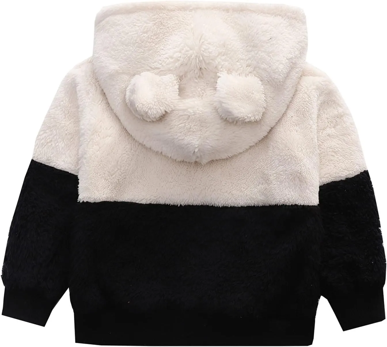 Toddler Boy Girl Sherpa Hoodies Warm Fleece Hooded Pullover Sweatshirt Long Sleeve Outwear Kids Fall Winter Outfit