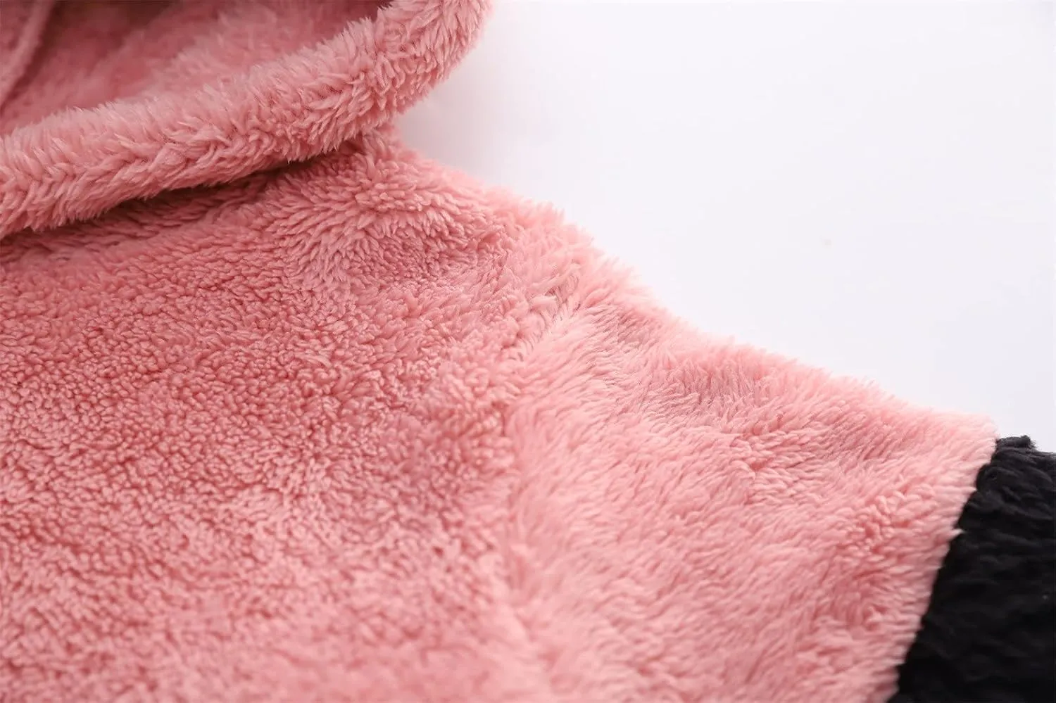 Toddler Boy Girl Sherpa Hoodies Warm Fleece Hooded Pullover Sweatshirt Long Sleeve Outwear Kids Fall Winter Outfit