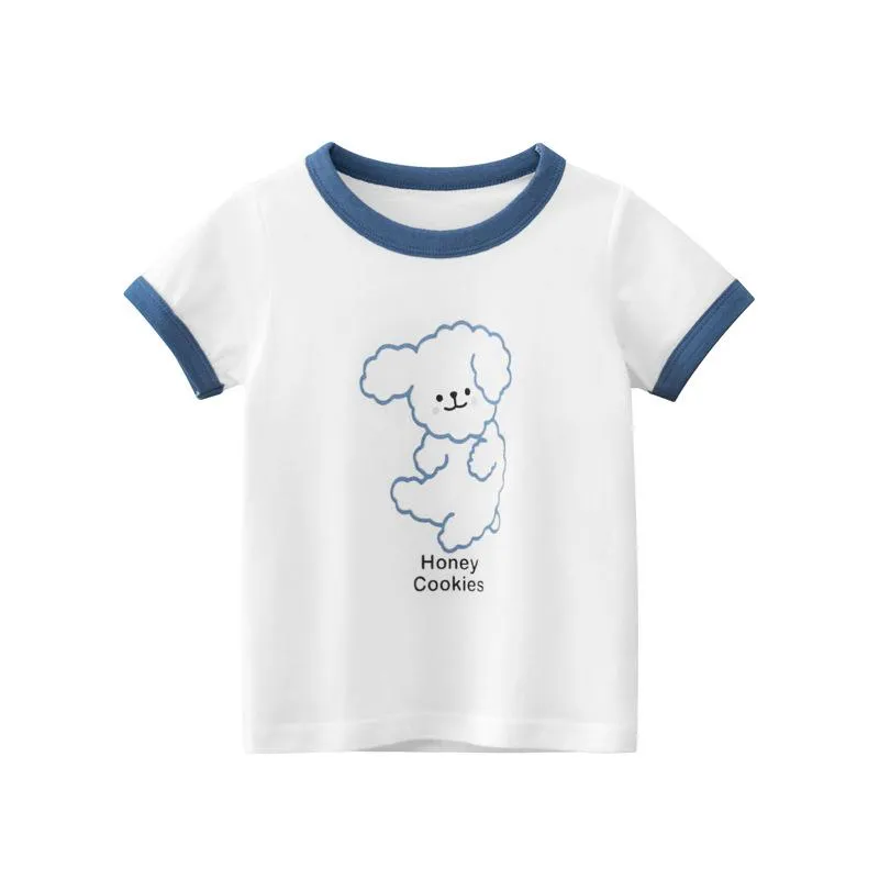 Toddler/Kid Fluffy Cartoon Dog Print T-shirt (2 colors)