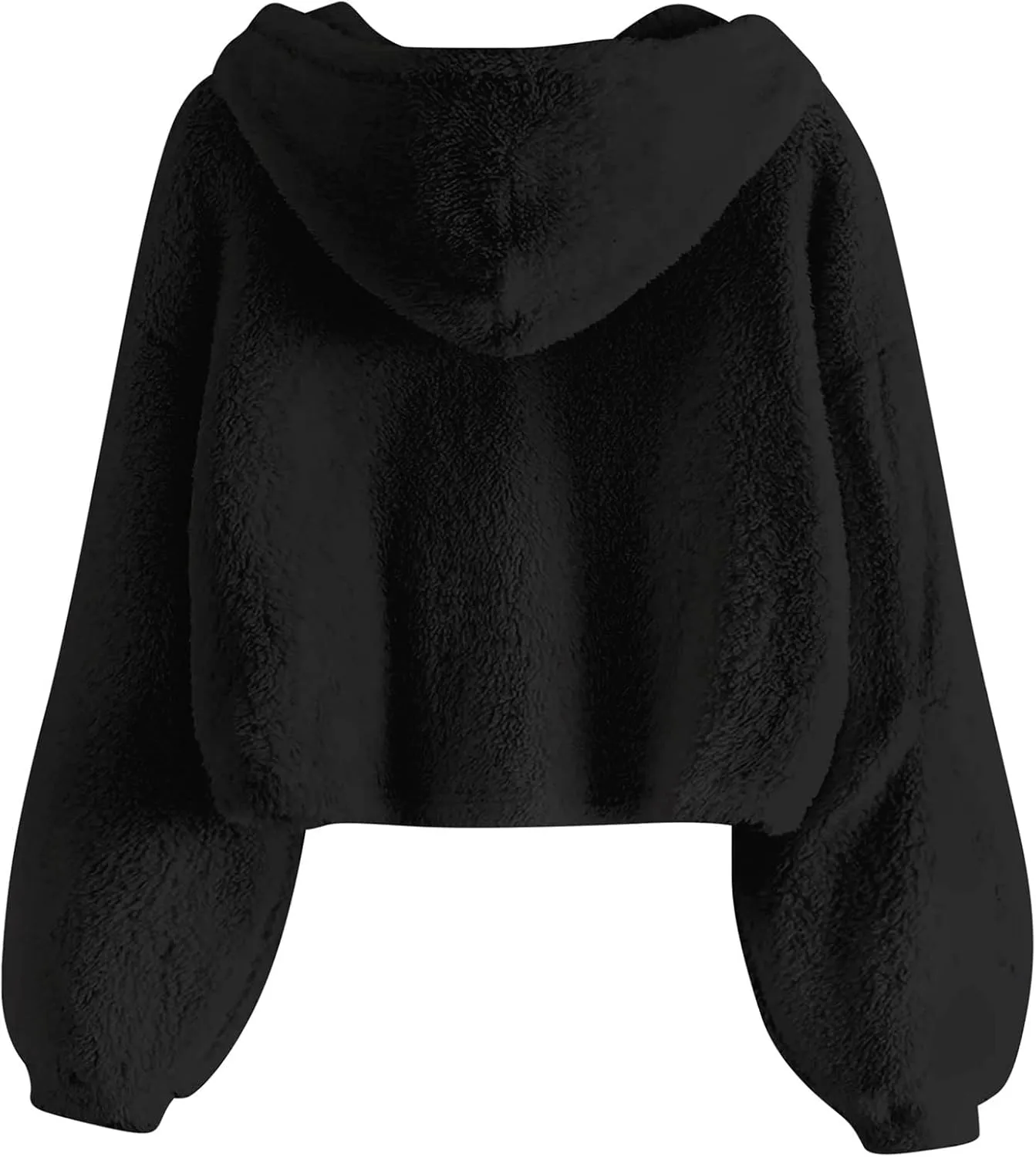 TUONROAD Girl's Fuzzy Hoodies Warm Loose Button Pullover Oversized Sherpa Jacket Coat