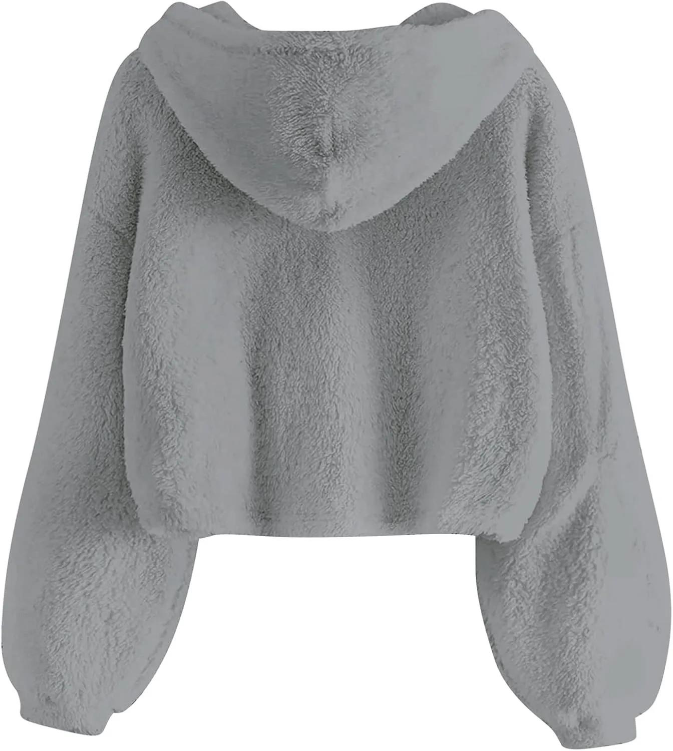 TUONROAD Girl's Fuzzy Hoodies Warm Loose Button Pullover Oversized Sherpa Jacket Coat