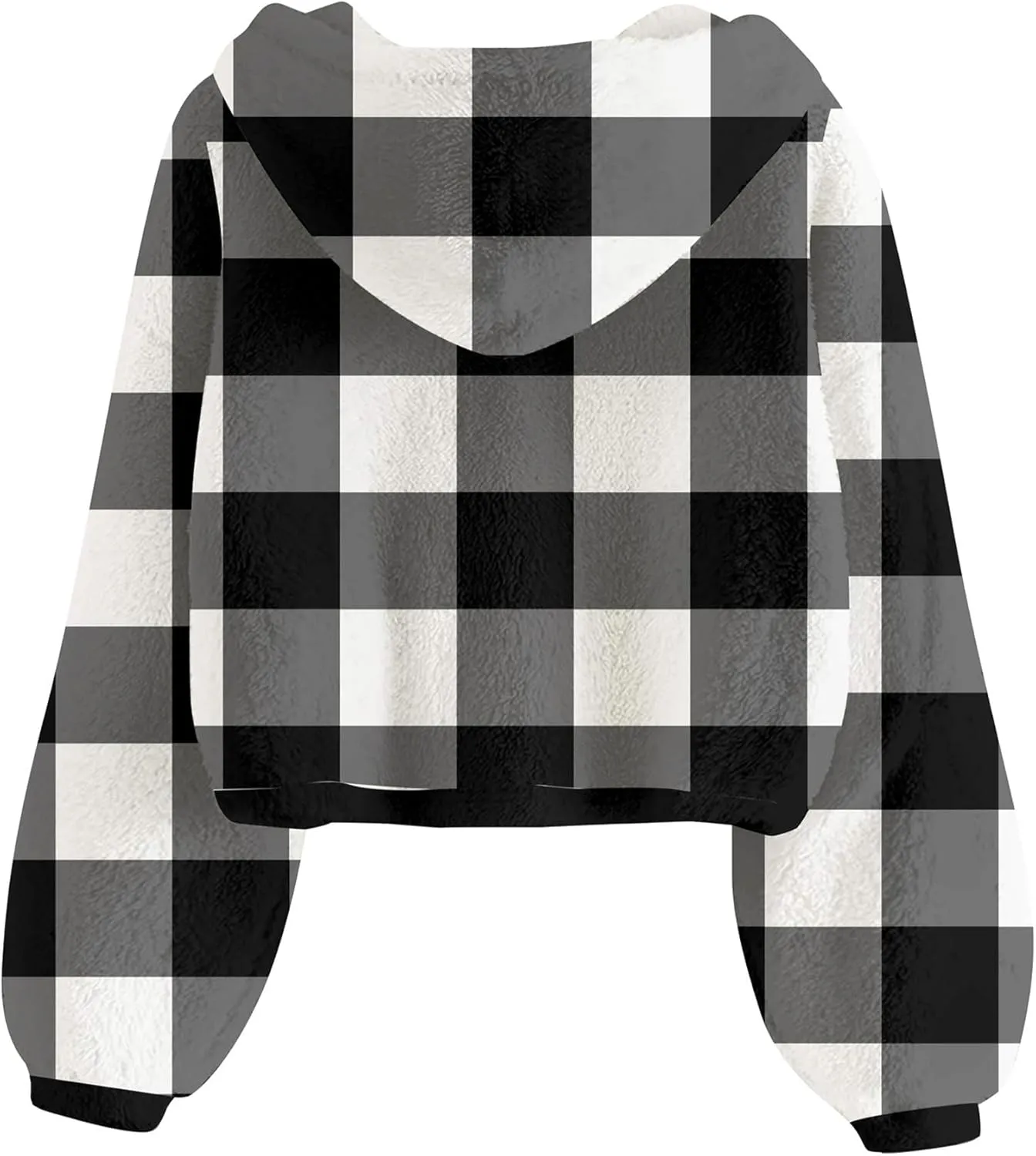 TUONROAD Girl's Fuzzy Hoodies Warm Loose Button Pullover Oversized Sherpa Jacket Coat