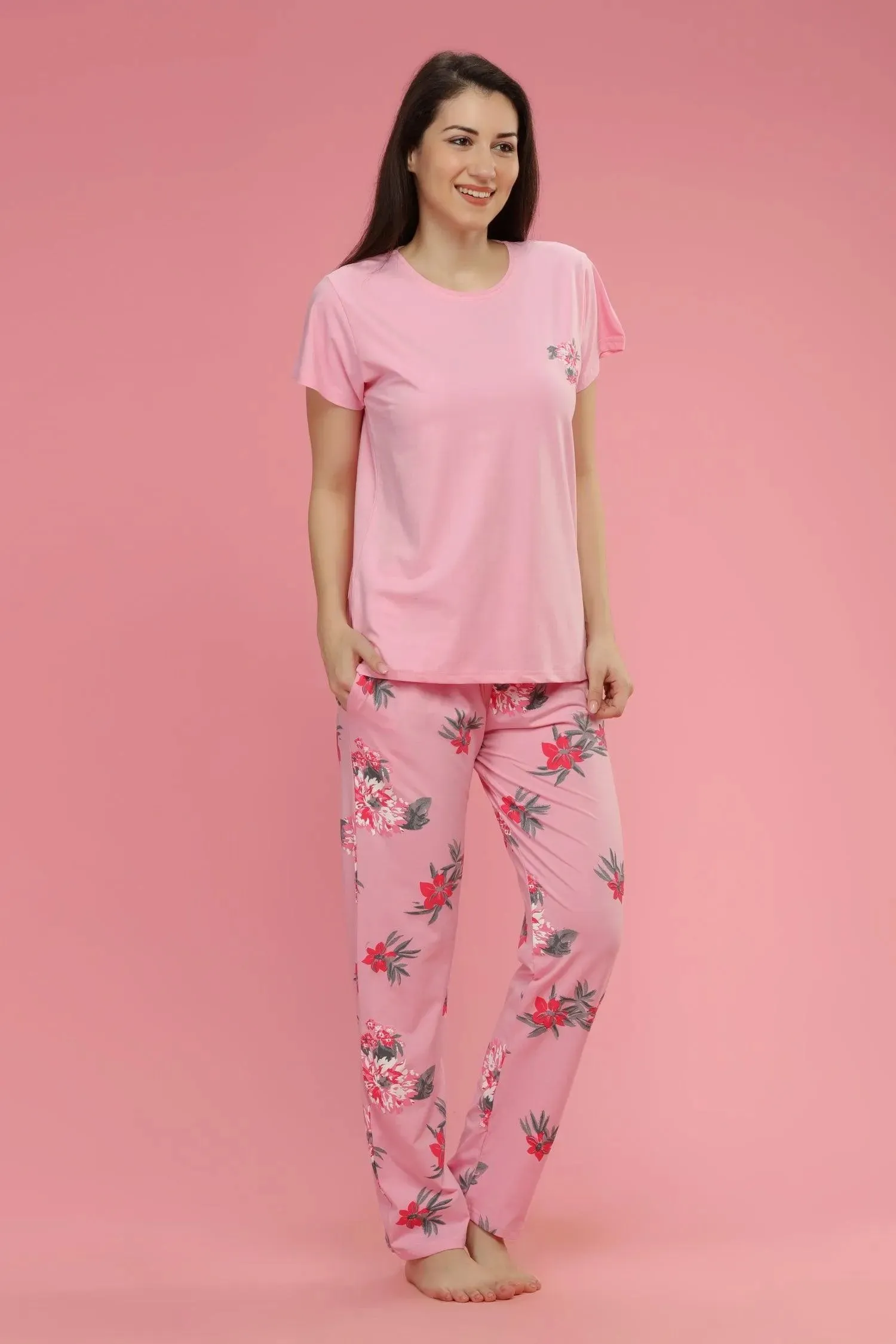Velure Jazzy Floral Print Night Suit