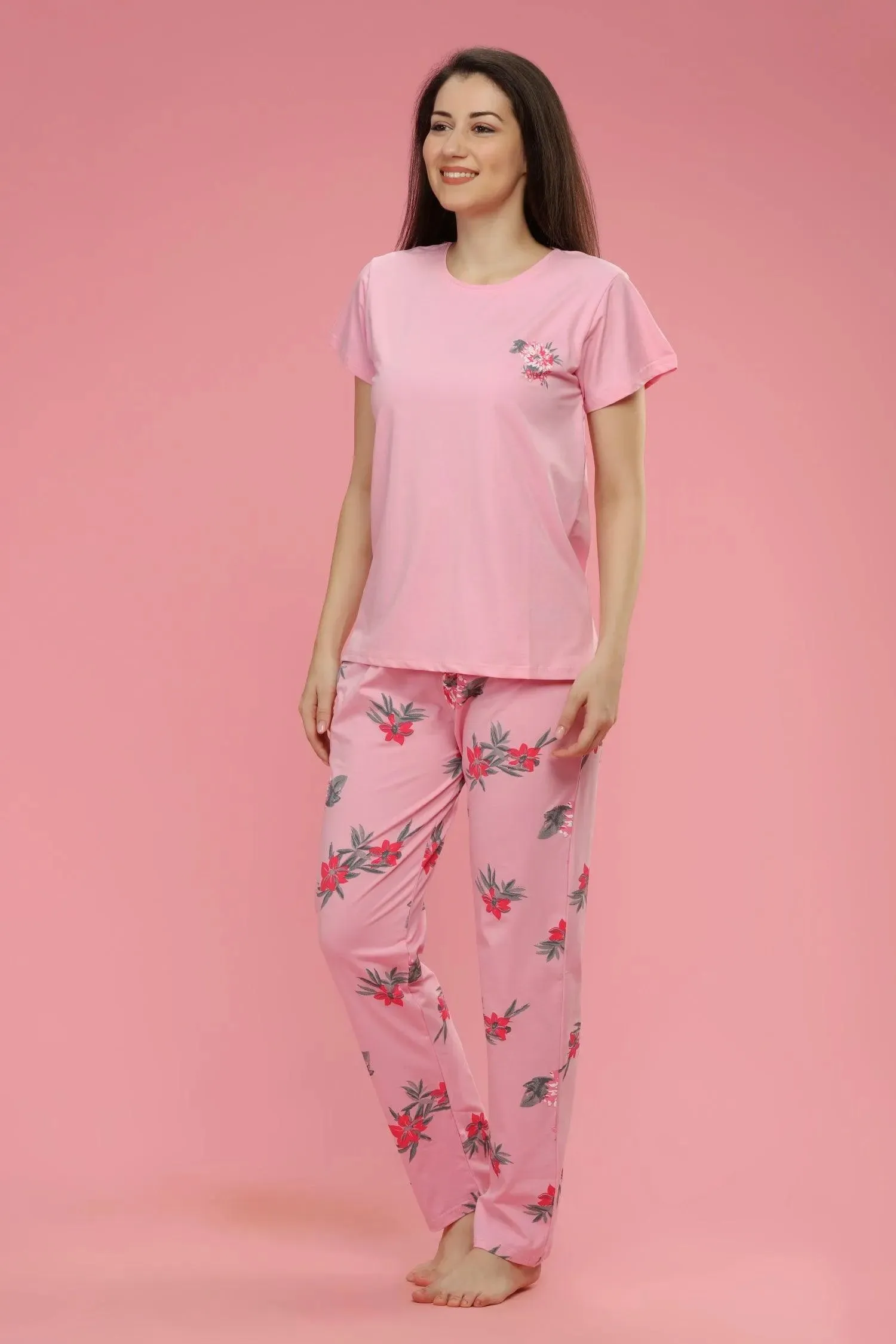 Velure Jazzy Floral Print Night Suit