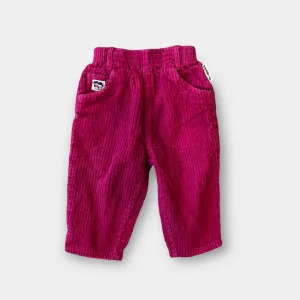 Vintage Rebel Wide Whale Pink Cord Pants 12 Months