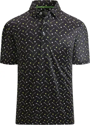 WARHORSEE Mens Golf Polo Shirts Short Sleeve Quick Dry, Performance Stretchy Casual Polo Shirts for Men