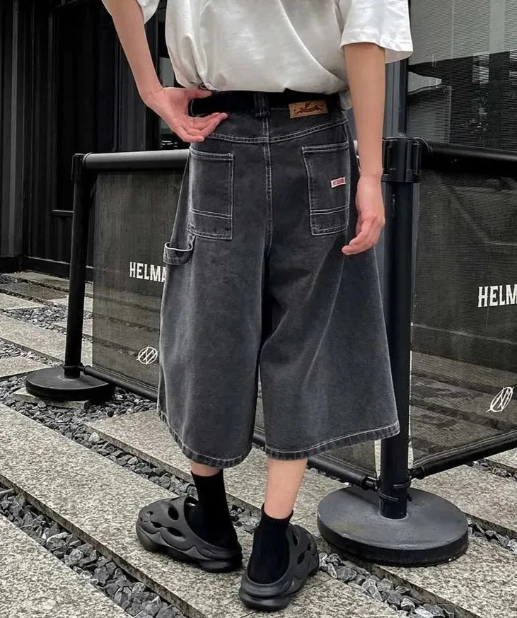 Washed Black Carpenter Jorts
