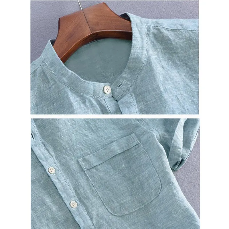 West Louis Short Sleeve Henley Collar Shirts