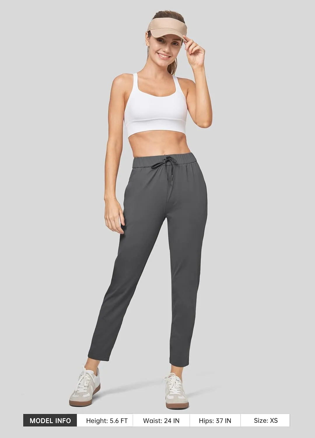 Willit Women's Golf Travel Pants Lounge Sweatpants 7/8 Athletic Pants Quick Dry On The Fly Pants